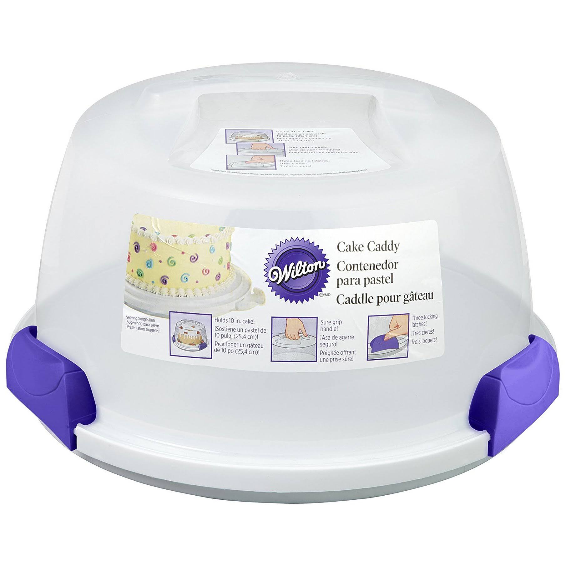 Wilton Ultimate Cake Caddy, White/Purple