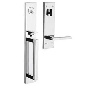 Baldwin 85392.RENT Minneapolis Right Handed Single Cylinder Keyed Entry Full Plate Handleset with 5162 Interior Lever from The E