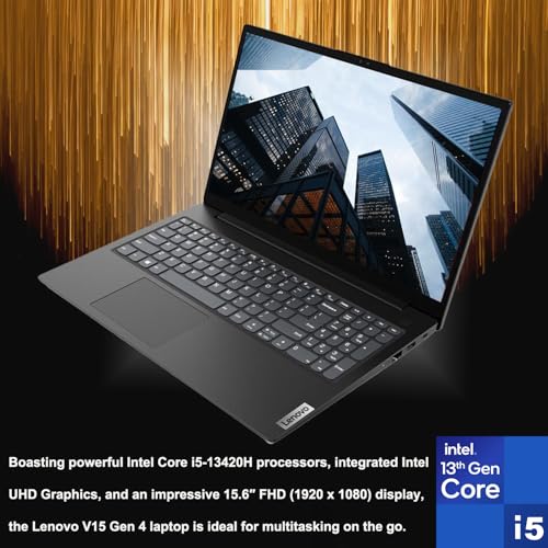 Lenovo V15 G4 15.6" FHD Business Laptop Computer, 13th Gen Intel Octa-Core i5-13420H up to 4.6GHz (Beat i7-1355U), 16GB DDR4 RAM, 512GB PCIe SSD