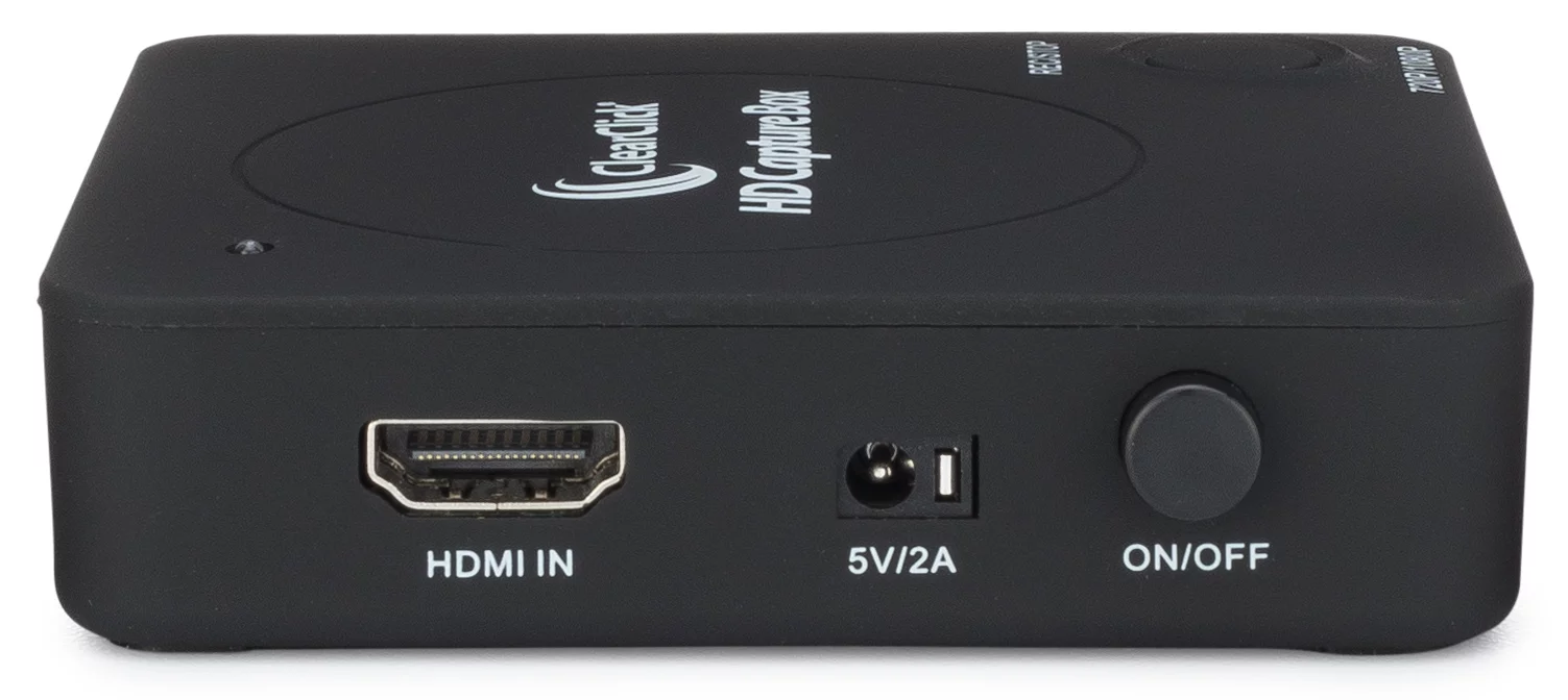ClearClick HD Capture Box - Capture Video From Gaming Devices & HDMI Sources (No Computer Required)