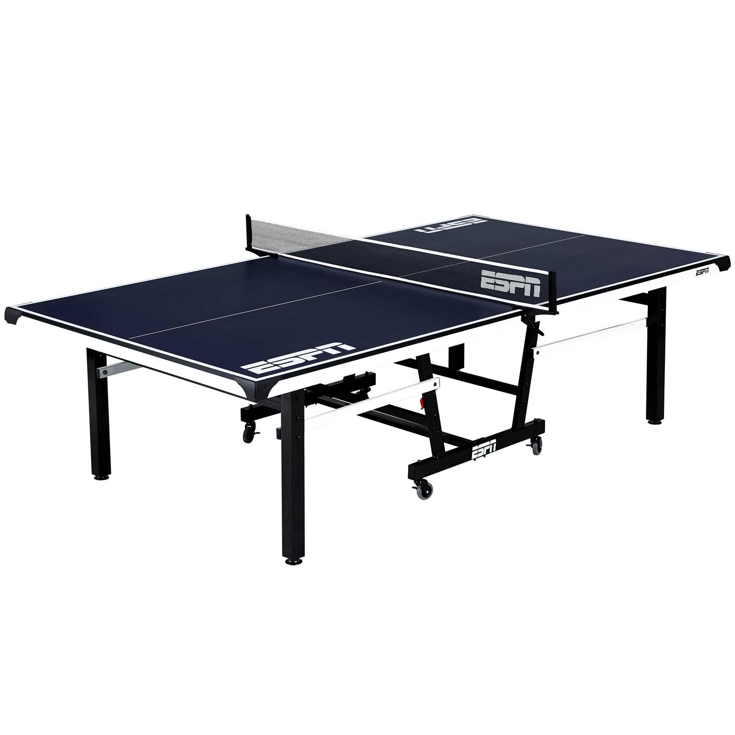 Espn Official Size 18mm 2 Piece Table Tennis Table with Table Cover, #1 Indoor Model, Size: 18 mm - Sports Supplies Online Store