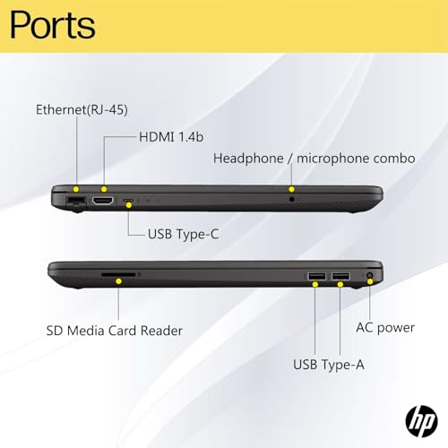 HP 250 G10 15.6" FHD Business Laptop, Backlit Keyboard, Microsoft Office 365, Intel Core i3-1315U (6 cores, Up to 4.5GHz), 16GB RAM, 1TB SSD, USB-C