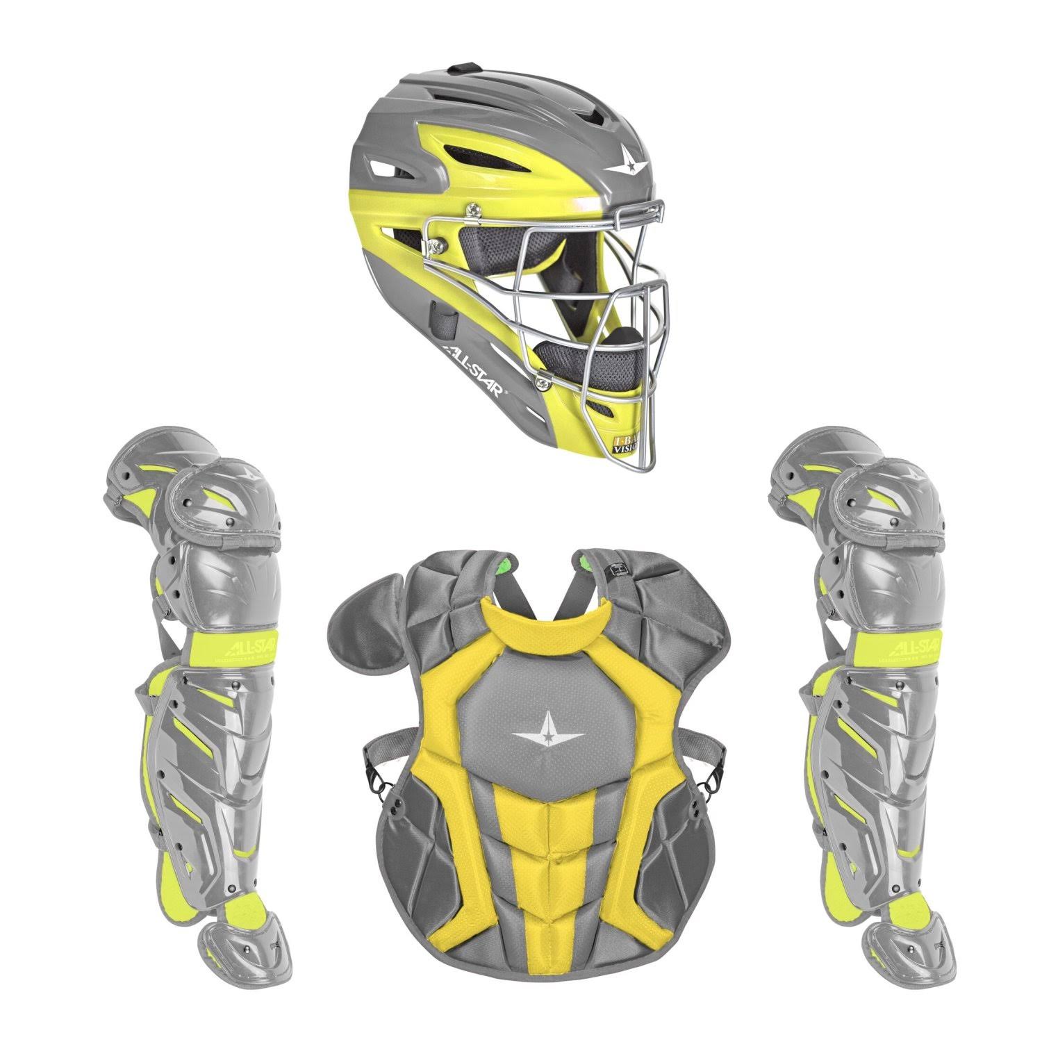All Star Intermediate System7 Axis Elite Travel Team Catcher&s Set Navy/Blue