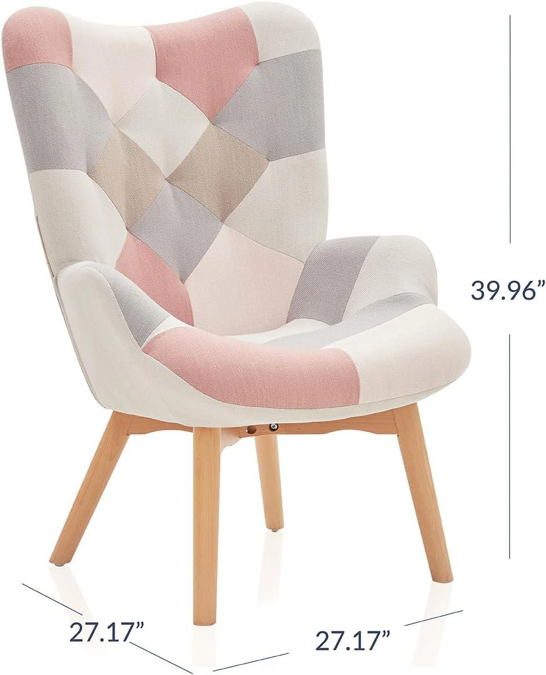Colorful Patchwork Accent Chair
