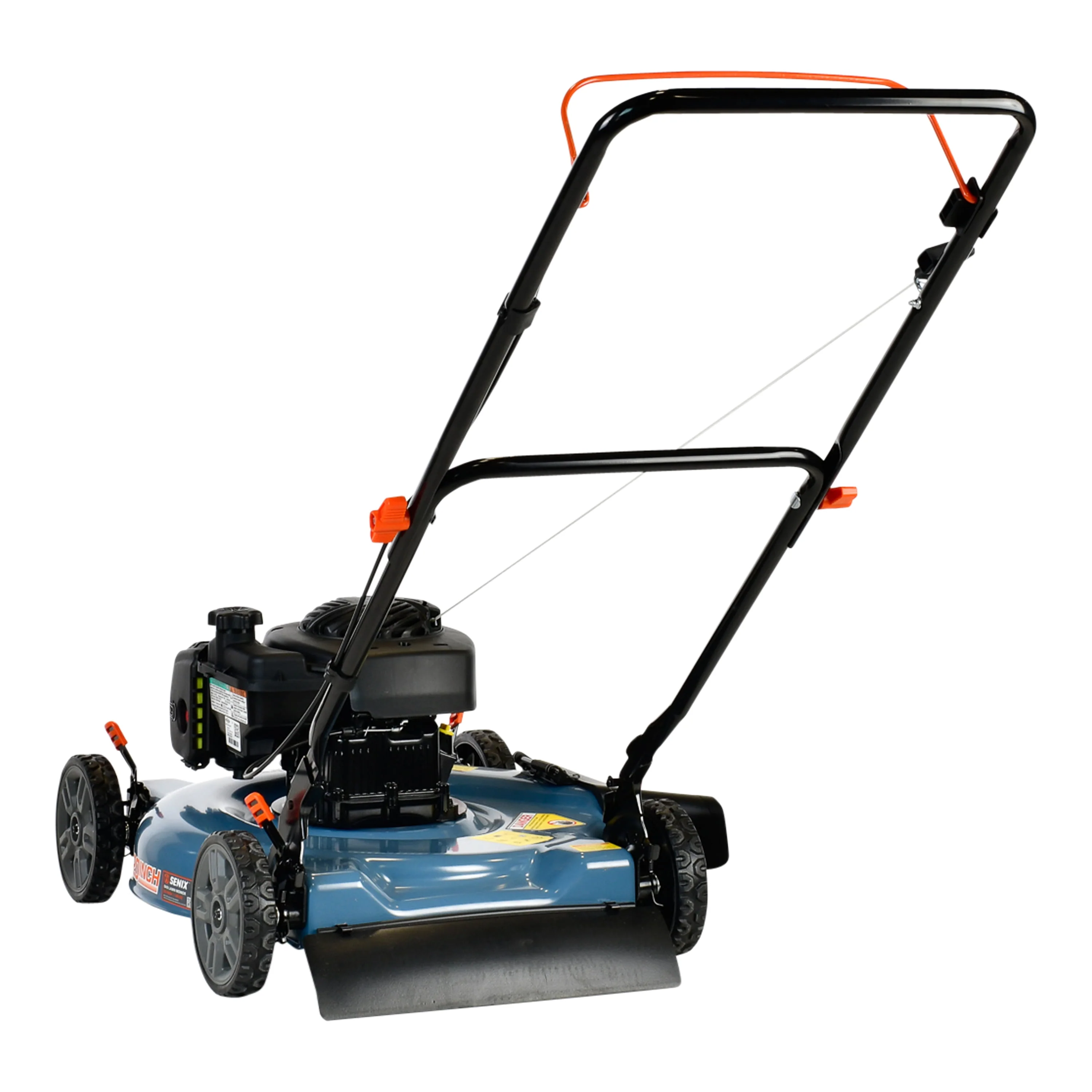 SENIX Gas Lawn Mower, 20-Inch, 125 cc 4-Cycle Briggs & Stratton Engine, Push Lawnmower with Side Discharge, 3-Position Height Adjustment, LSPG-L2