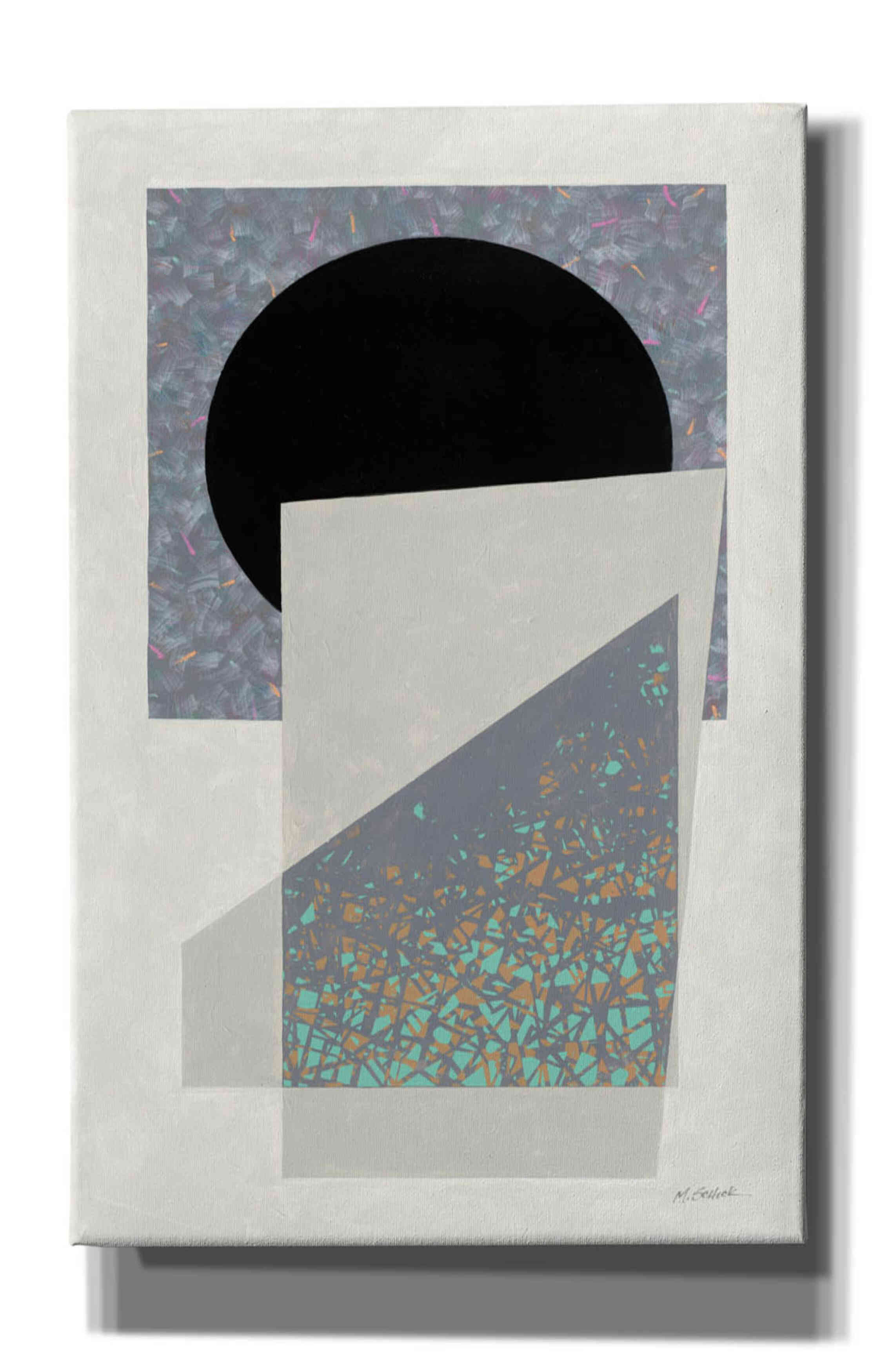 Epic Graffiti 'Full Moon I V2' by Mike Schick, Giclee Canvas Wall Art, 26"x40"