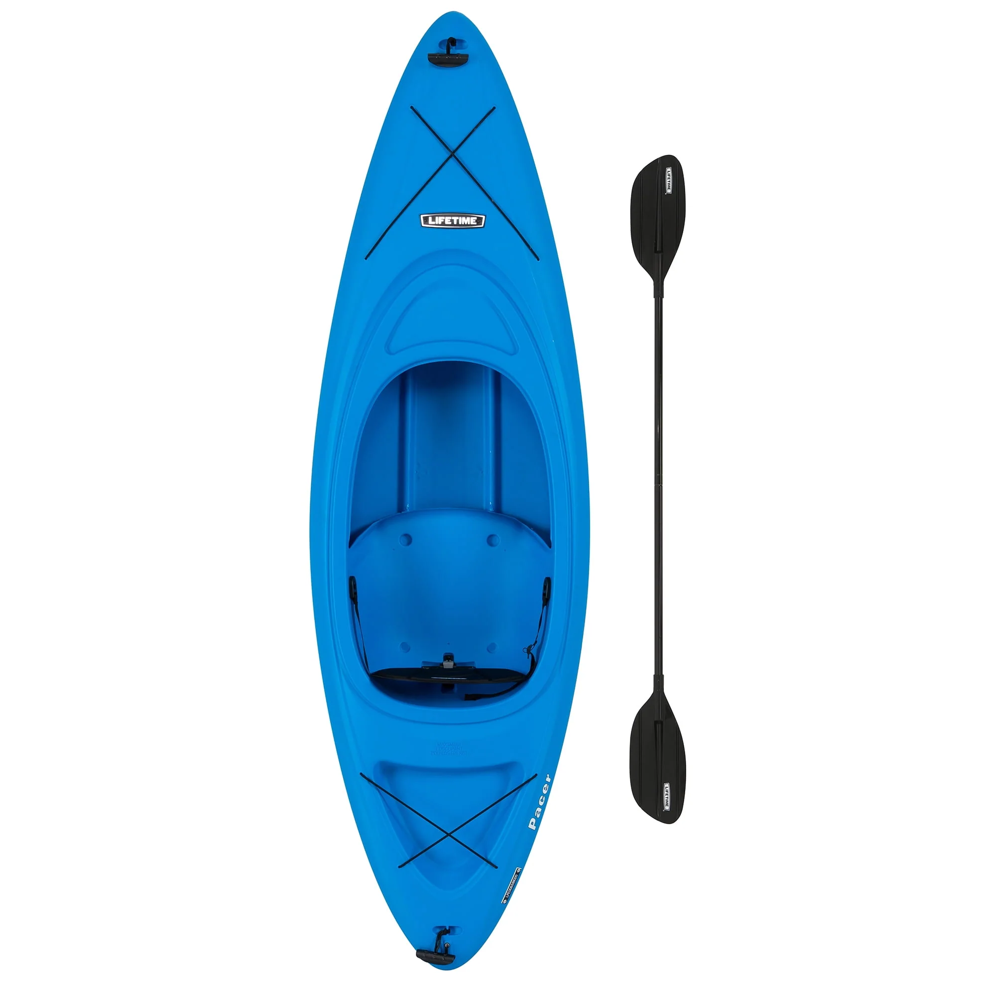 Lifetime Pacer 8 ft Sit-In Kayak (Paddle Included), Orange