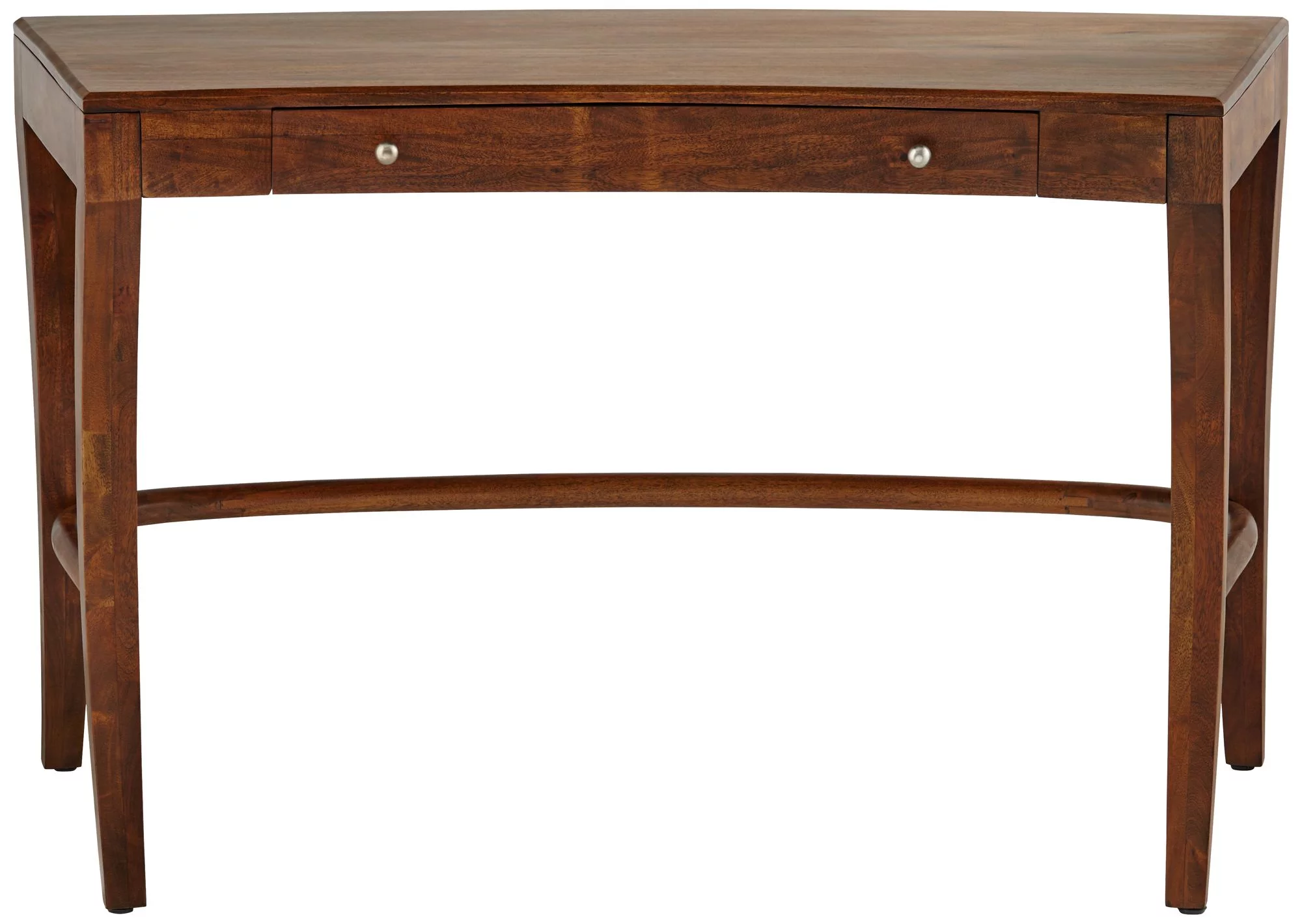 Coast to Coast Knoll 50" Wide Brown Sheesham Wood 1-Drawer Writing Desk