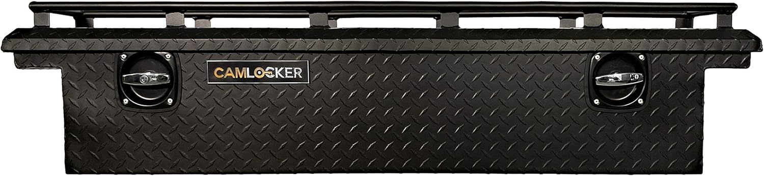 CAMLOCKER UTV Crossover Tool Box - Low Profile - With Rail - Matte Black SXSLPRLMB