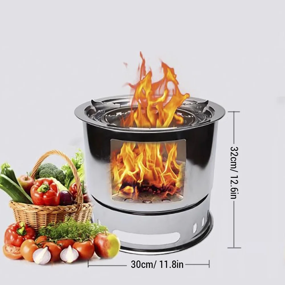 Lixada Camping Stove 4 In 1 Portable Multi-functional for Picnic Backpacking Wood Use
