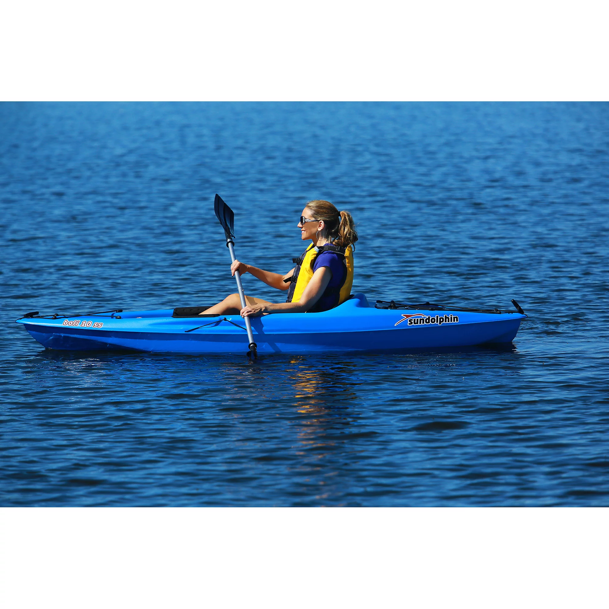 Sun Dolphin Bali 10' Sit-on Recreational Kayak Tangerine, Paddle Included