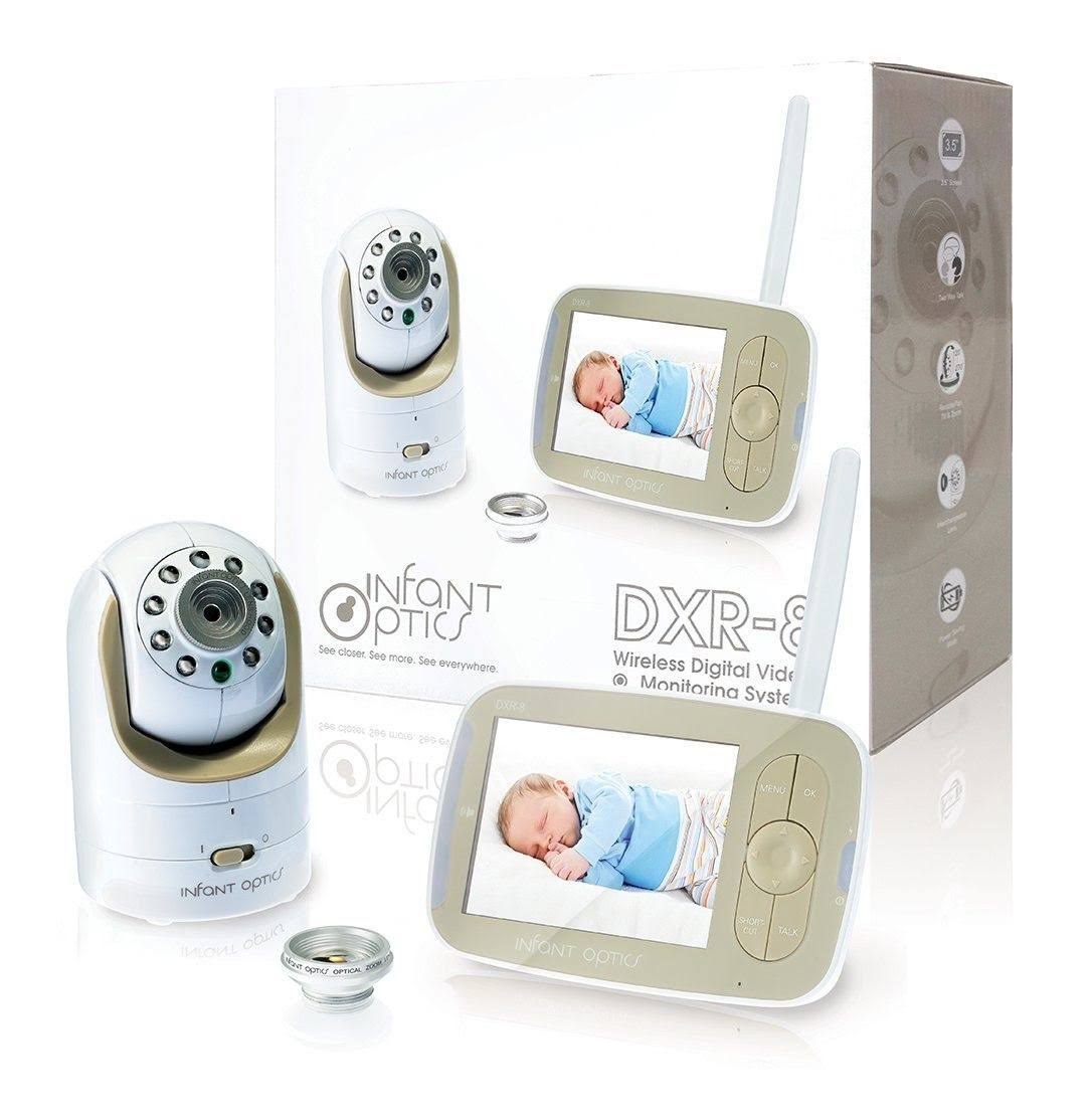 Infant Optics DXR-8 Video Baby Monitor with Interchangeable Optical Lens White
