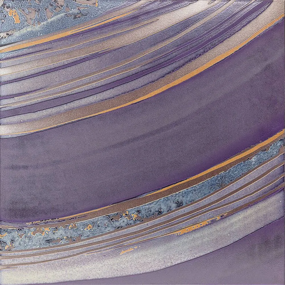 Mica 23.5x22 x 23.5x22 Porcelain Patterned Floor Use Tile Ivy Hill Tile Purple