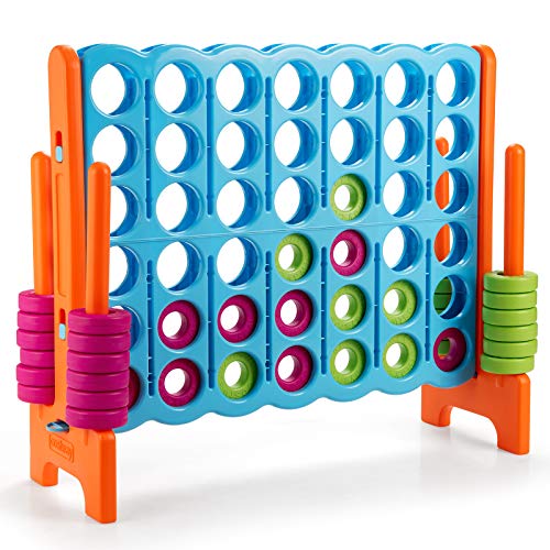 COSTWAY Jumbo 4-to-Score Giant Game Set, 4 in A Row for Kids and Adults