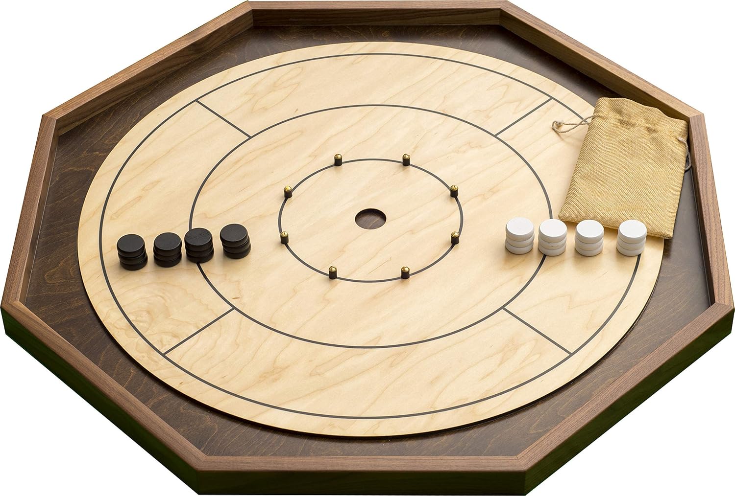 Real Hardwood Tournament Size Crokinole Board by Cape Fear Board Co.