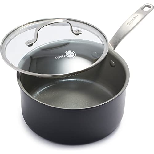 GreenPan Chatham Hard Anodized Healthy Ceramic Nonstick, 5QT Saute Pan Jumbo Cooker with Helper Handle and Lid, PFAS-Free, Dishwasher Safe, Oven Safe