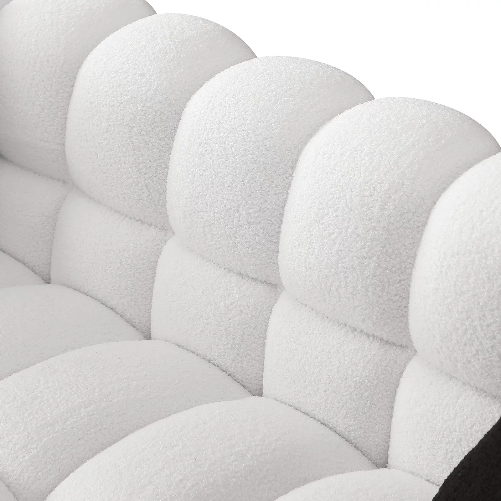 Holaki 3+2 Living Room Sofa Set, Modern Loveseat and 3 Seat Couch Furniture, White