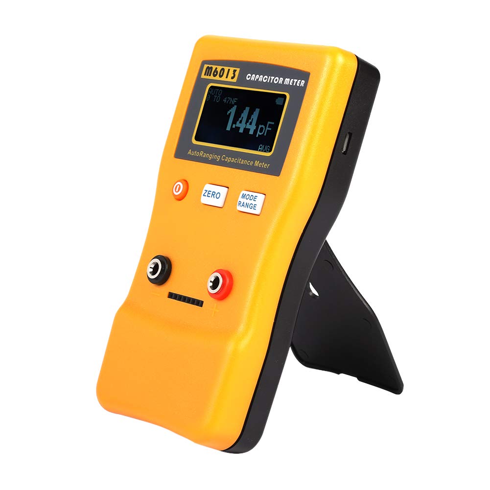 Capacitor Meter,M6013 LCD High Precision Capacitor Meter Professional Measuring Capacitance Resistance,Capacitor Tester