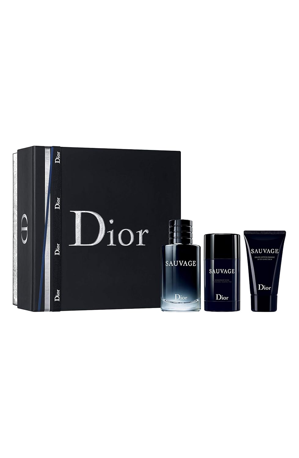 Christian Dior Christian Dior Sauvage 3 Piece Gift Set for Men (3.4 Eau De Toilette + 1.7 After Shave + 2.6 Deodorant Stick), 7.7 Ounce, Multi
