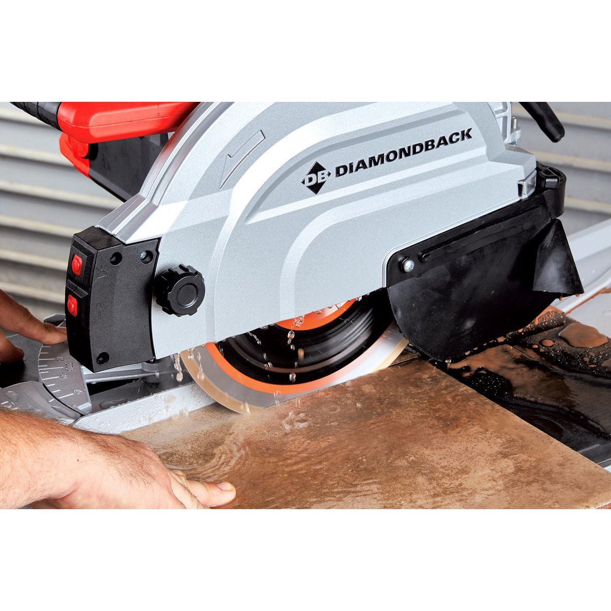 DIAMONDBACK 15 Amp, 10 in.  Wet Tile Saw with Sliding Table and Extended Rip Capacity