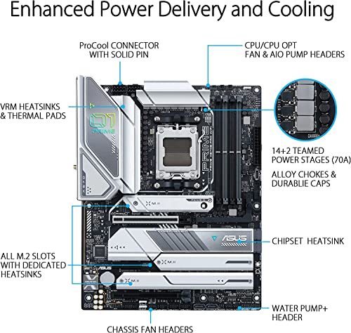 MICRO CENTER AMD Ryzen 7 7800X3D 8-Core16-Thread Desktop Processor with ASUS ROG Strix B650E-F Gaming WiFi AM5 Gaming Motherboard
