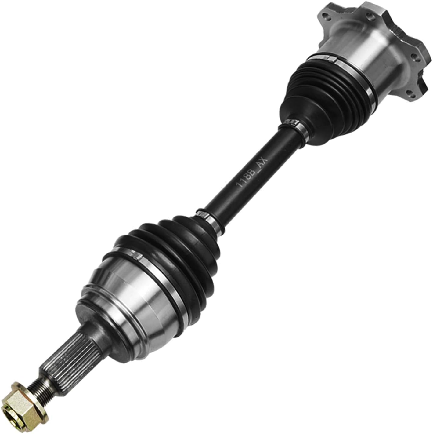Detroit Axle - 6-Lug 4WD Front CV Axle Drive Shafts Assembly Replacement for Chevy GMC Silverado Sierra 1500 Yukon Escalade w/o ABS - 2pc Set