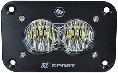 Baja Designs UTV S2 Sport LED Spot Light Amber Flush Mount