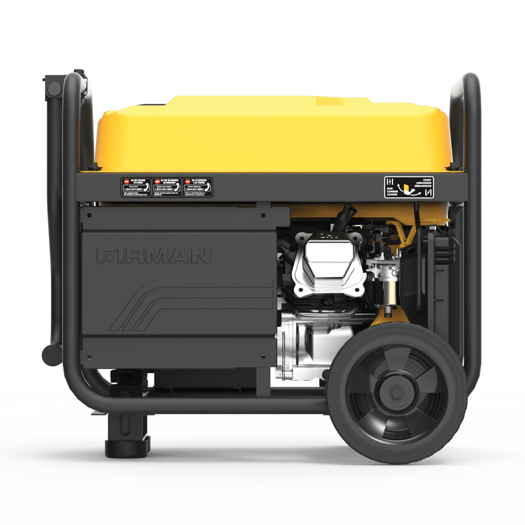 FIRMAN P03619 4550/3650 Watt 30A 120/240V Remote Start Gas Portable Generator cETL Certified With Wheel Kit