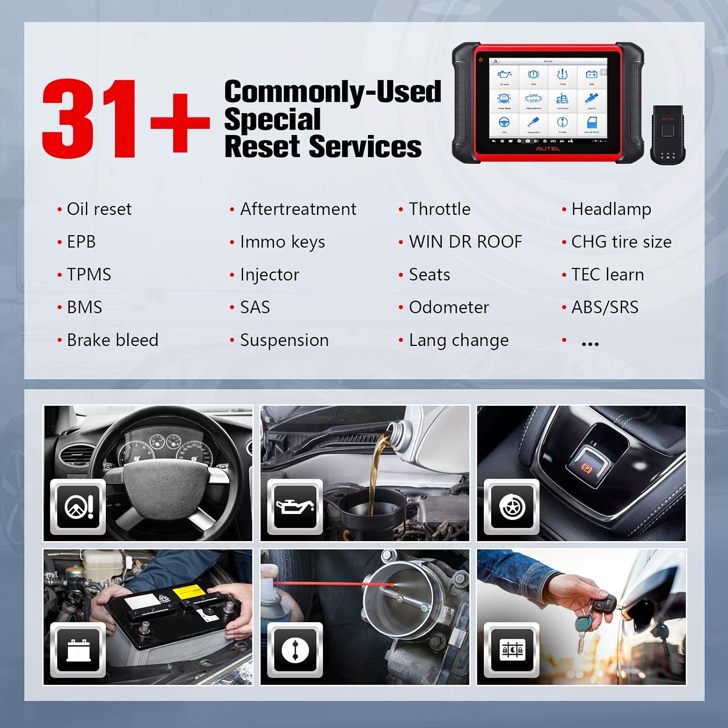 Autel Scanner MK906BT Automotive Scan Tool - 2022 Newest Scanner Same as MaxiSys MS906BT/MS908/MK908, All System Diagnostic, ECU Coding