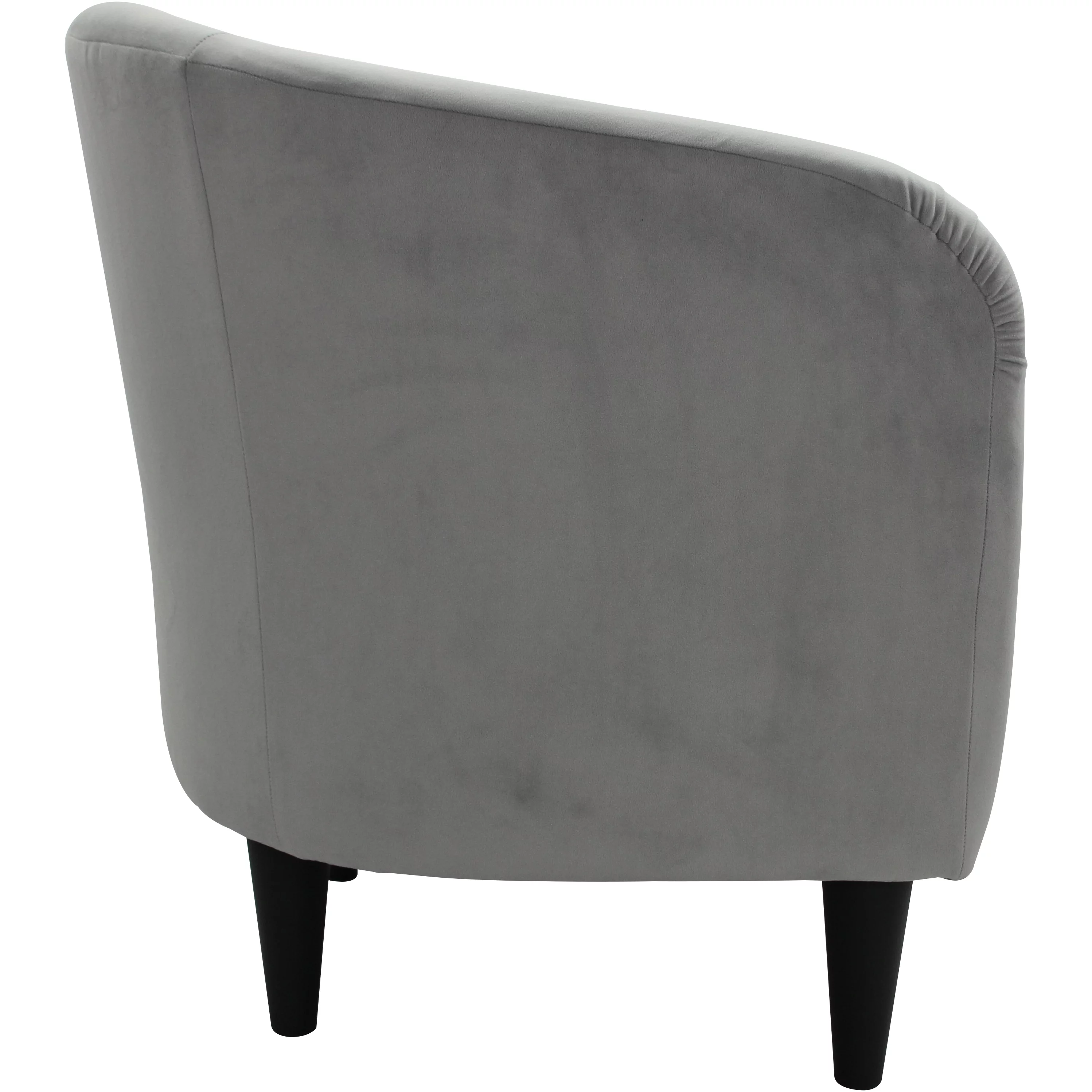Mainstays Microfiber Tub Accent Chair, Dove Gray