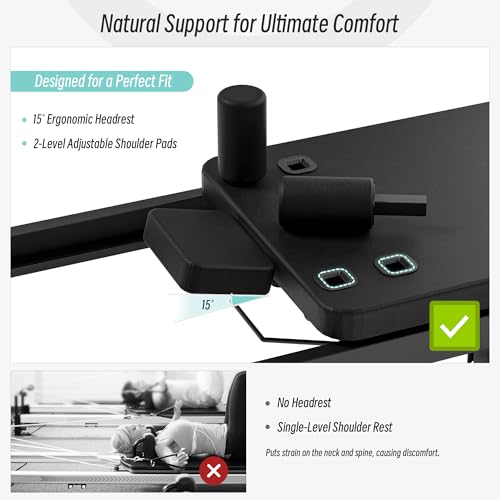 MU 91.5" Foldable Pilates Reformer Machine with Jump Board & Dual Resistance – Adjustable Reformer Pilates Machine for Full-Body Home Workout