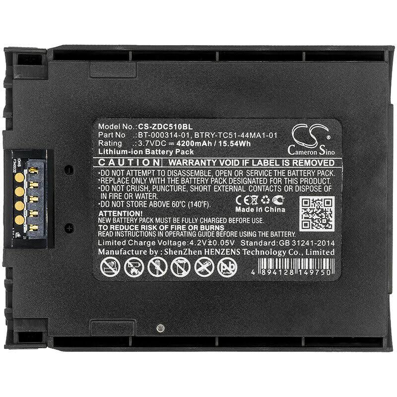Cameron Sino BT-000314-01 Battery for Zebra TC51 TC510 TC56 TC510K TC510K-1PAZU2P-A6 TC57