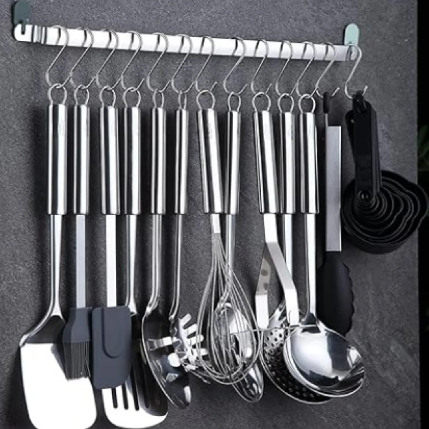 Kitchen Utensils Set 38 Pieces, Stainless Steel Cooking Utensils Set, Kitchen Gadgets Cookware