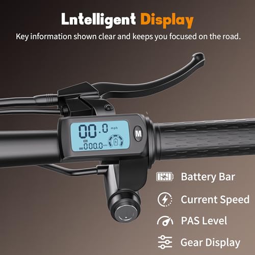 500W Electric Scooter for Adults, 36V 13AH/48V 15Ah Battery, 20-25MPH, 20-30 Miles Range, Shock Absorbers, Rear Basket/Box