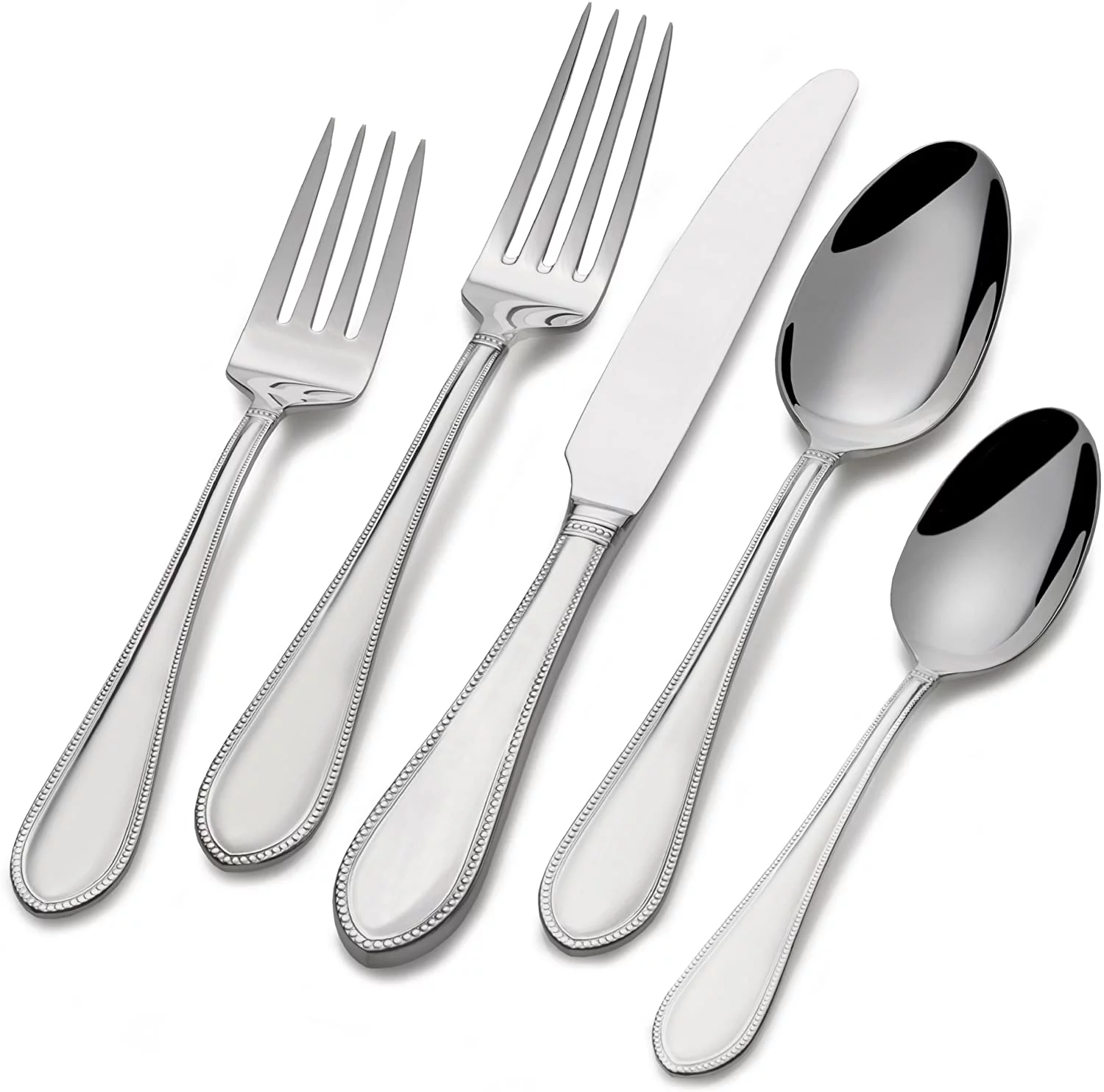 Mikasa Daphney 65-Piece 18.10 Stainless Steel Flatware/Silverware Set
