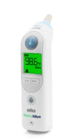 Welch-Allyn Digital Ear Thermometer Braun Thermoscan Pro 6000 Tympanic Probe Hand-Held