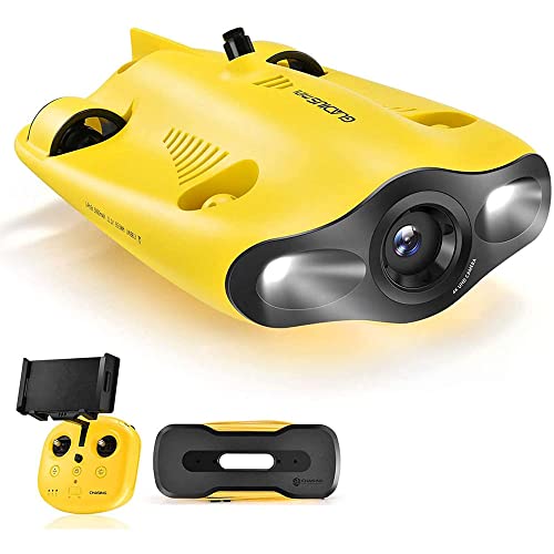 Underwater Drone Underwater Omnidirectional Movement 4K UHD Camera VR Headset Real-Time Control LED True 360° Ultra Wide Angle Posture Lock Slow