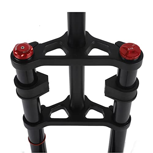 ARBOEE 26 Inch Bike Suspension Forks 4.0 Fat Bike Straight Front Fork Downhill Mountain Bike Double Shoulder 1-1/8 Disc Brake Air Fork QR 140mm