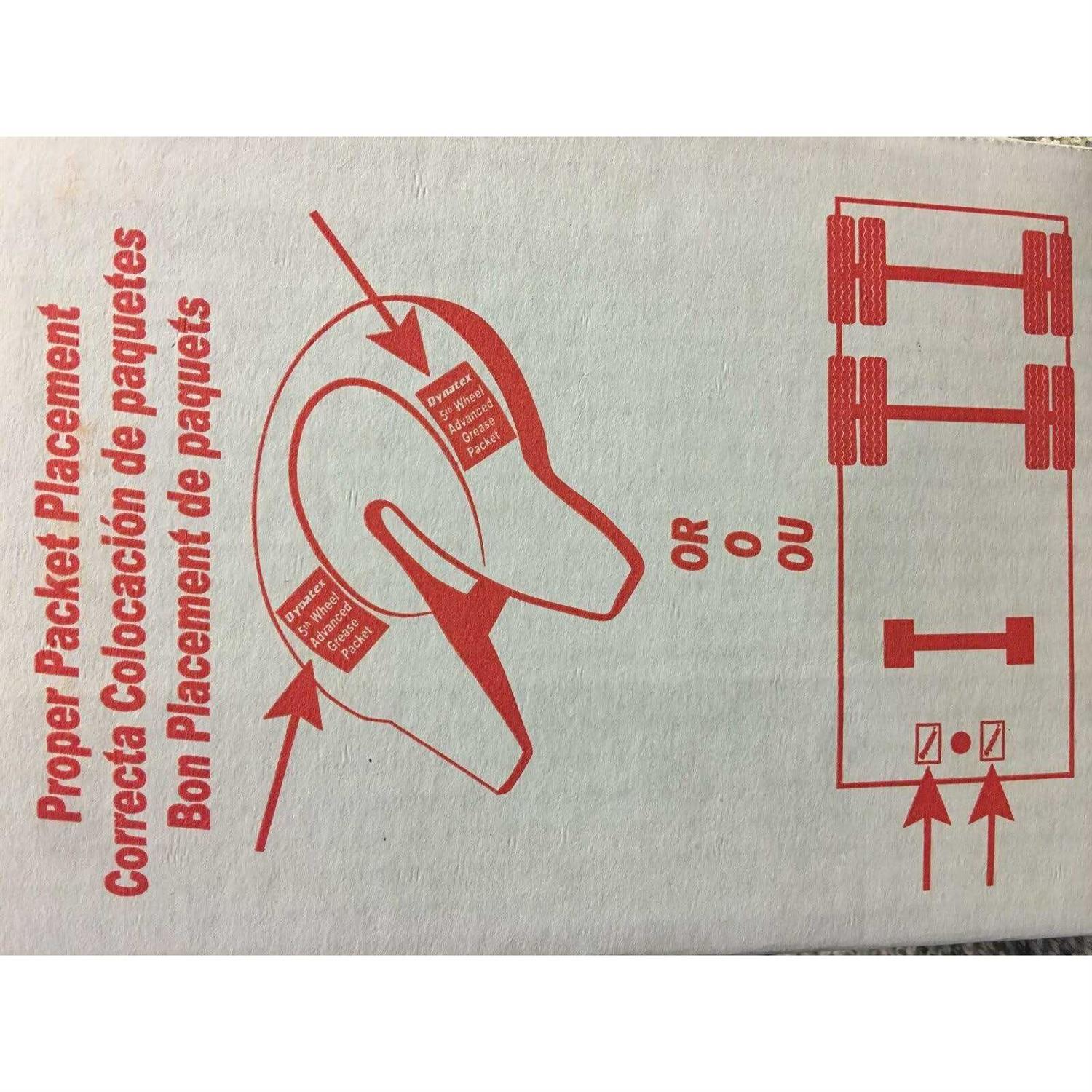 Dynatex 5th Wheel Grease Display Box Includes 60 Packets