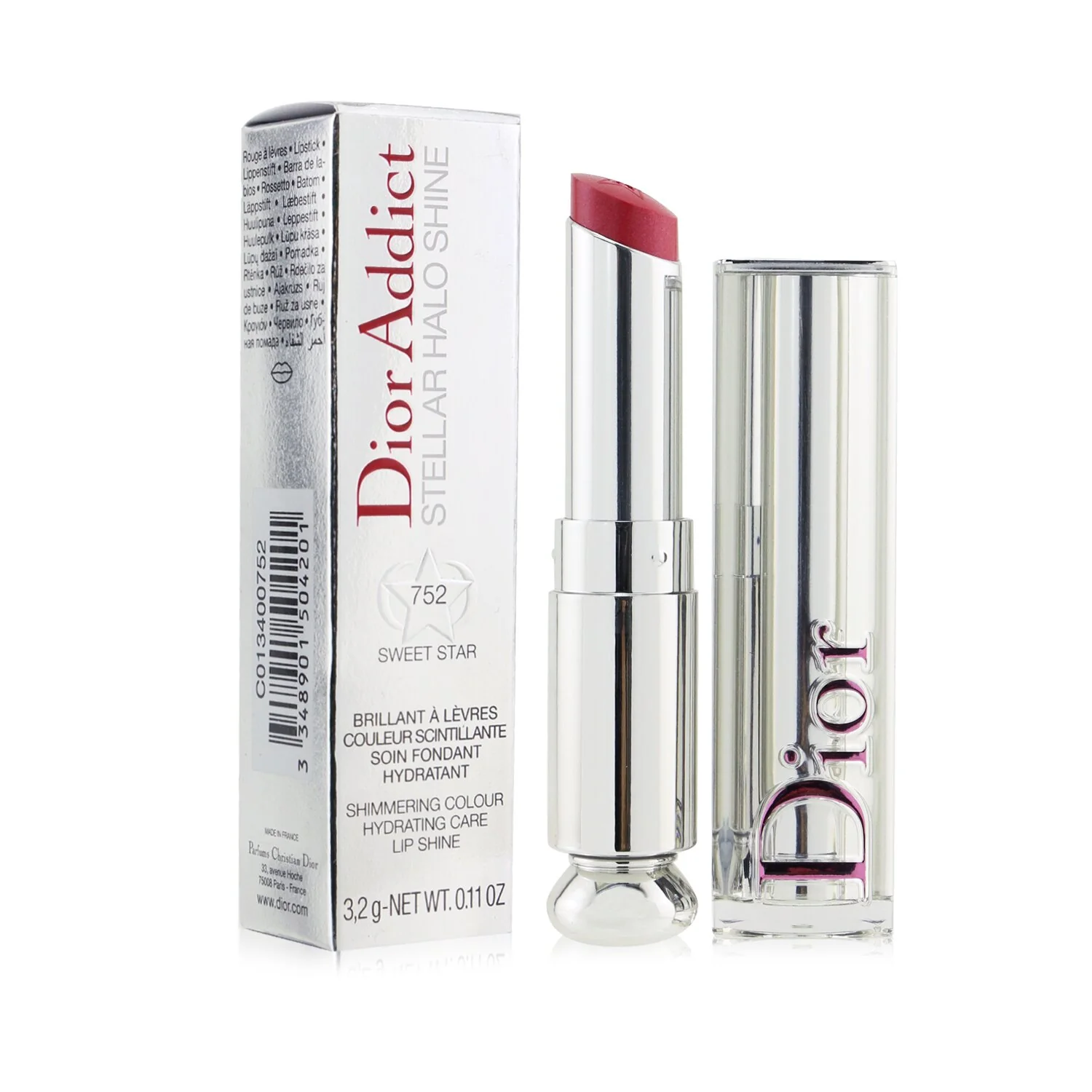 Christian Dior Dior Addict Stellar Halo Shine Lipstick - # 563 Adored Star  3.2g/0.11oz