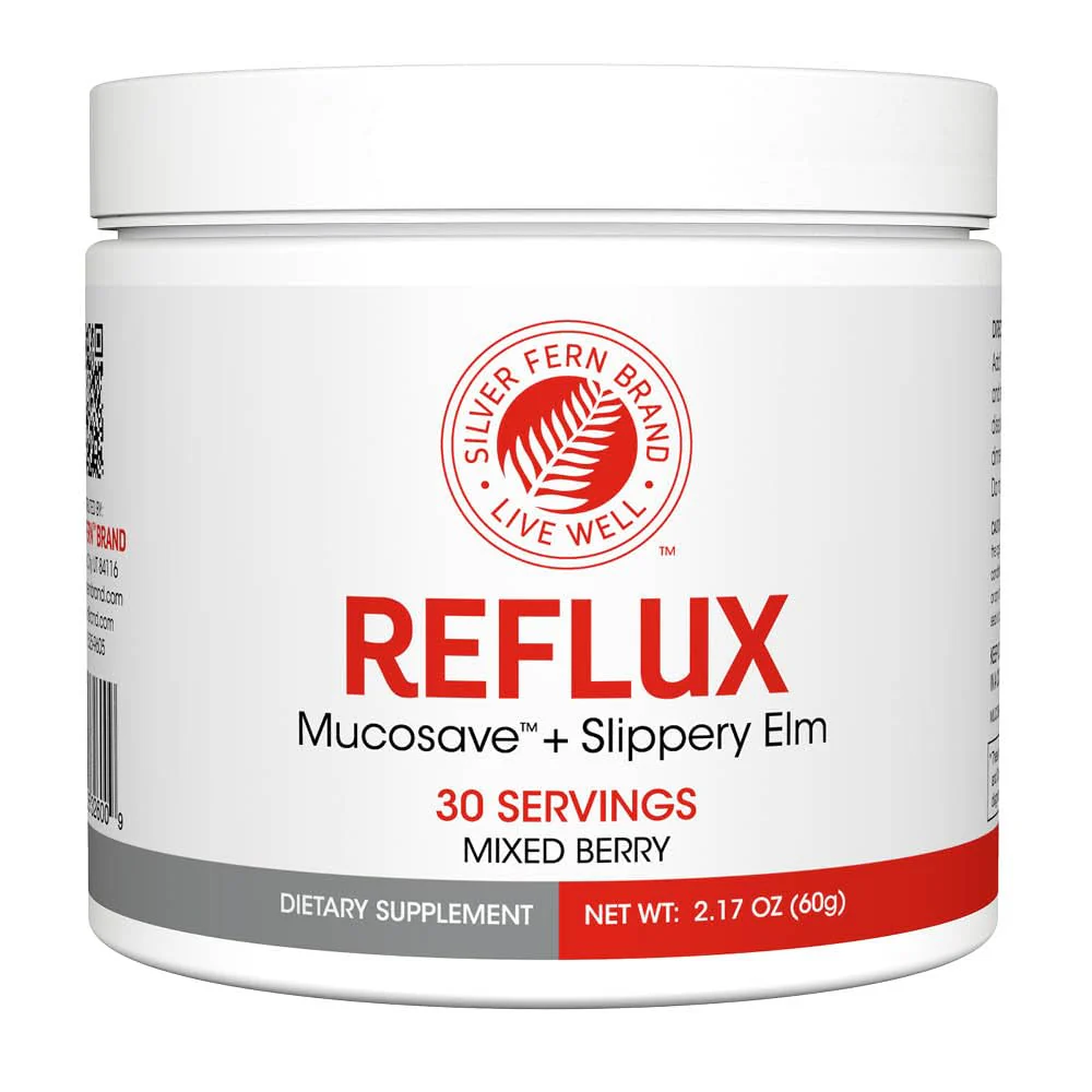 SILVER FERN Reflux - Digestive Supplement - Each Tub = 30 Scoops = 30 Servings - Mucosal Support for Acid Issues