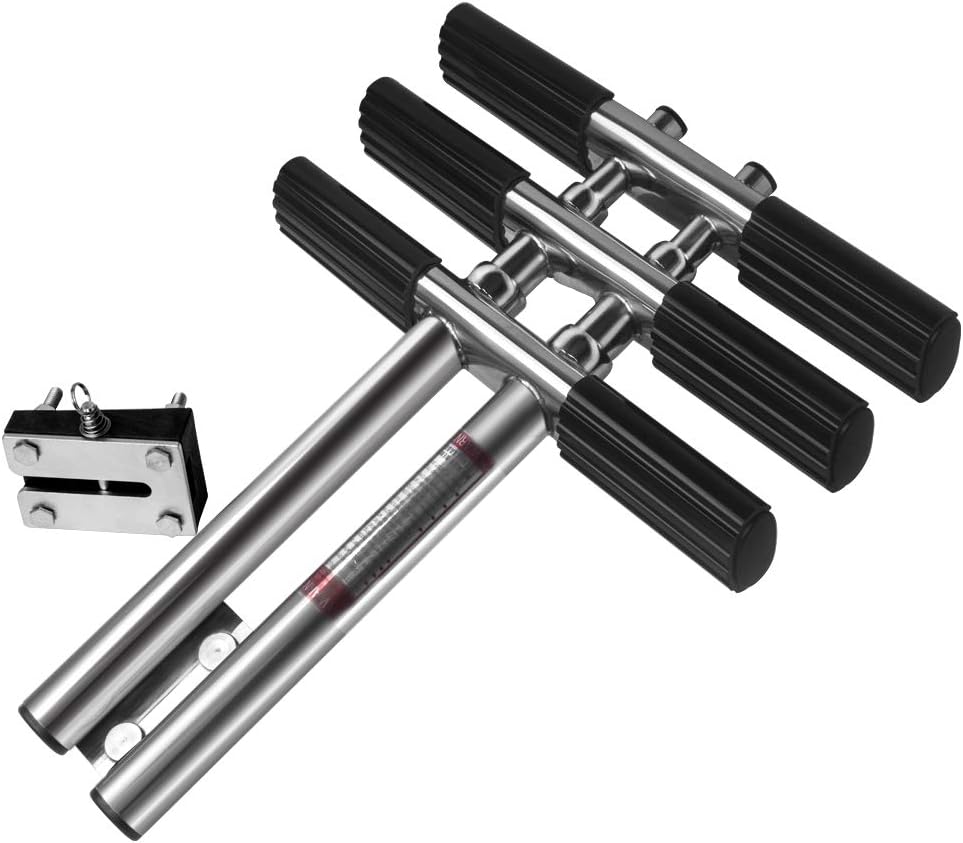 XinKunmarine Dual Vertical Telescoping Boat Ladder Stainless Steel Marine Boarding Ladder 3 Step Heavy Duty Dive Ladder