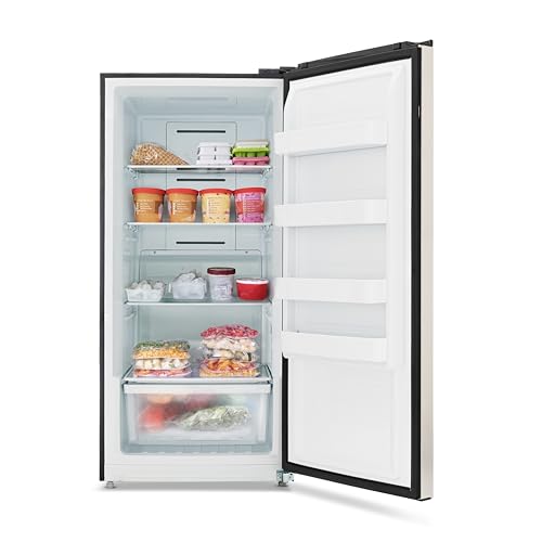 Newair 13.8 cu. ft. Upright Freezer, Fridge Freezer Convertible, Garage Ready Refrigerator, Frost Free Freezer with Door Alarm, Stand up Deep Freezer