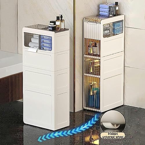 Bathroom Floor Cabinet stackable storage drawers Floor Standing Cabinet Unit Bathroom Storage