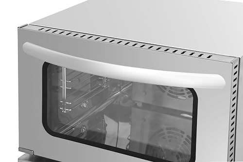 KoolMore 32 in. Commercial Countertop Convection Oven, Holds Full Size Pans, 4 Racks and 3500W of Power, 240V in Stainless-Steel