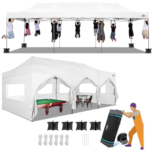 COBIZI 13x26 Pop Up Tent 13x26 Canopy with Sidewalls Heavy Duty Canopy Party Tent for Parties