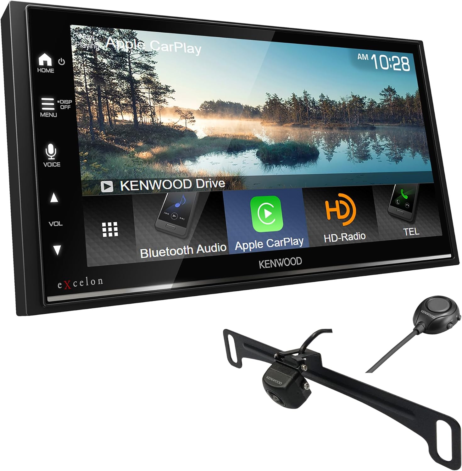 KENWOOD DMX908S EXCELON 6.95 Inch LCD Touchscreen Digital Multimedia Receiver | Plus KENWOOD CMOS-320LP Universal Backup Camera