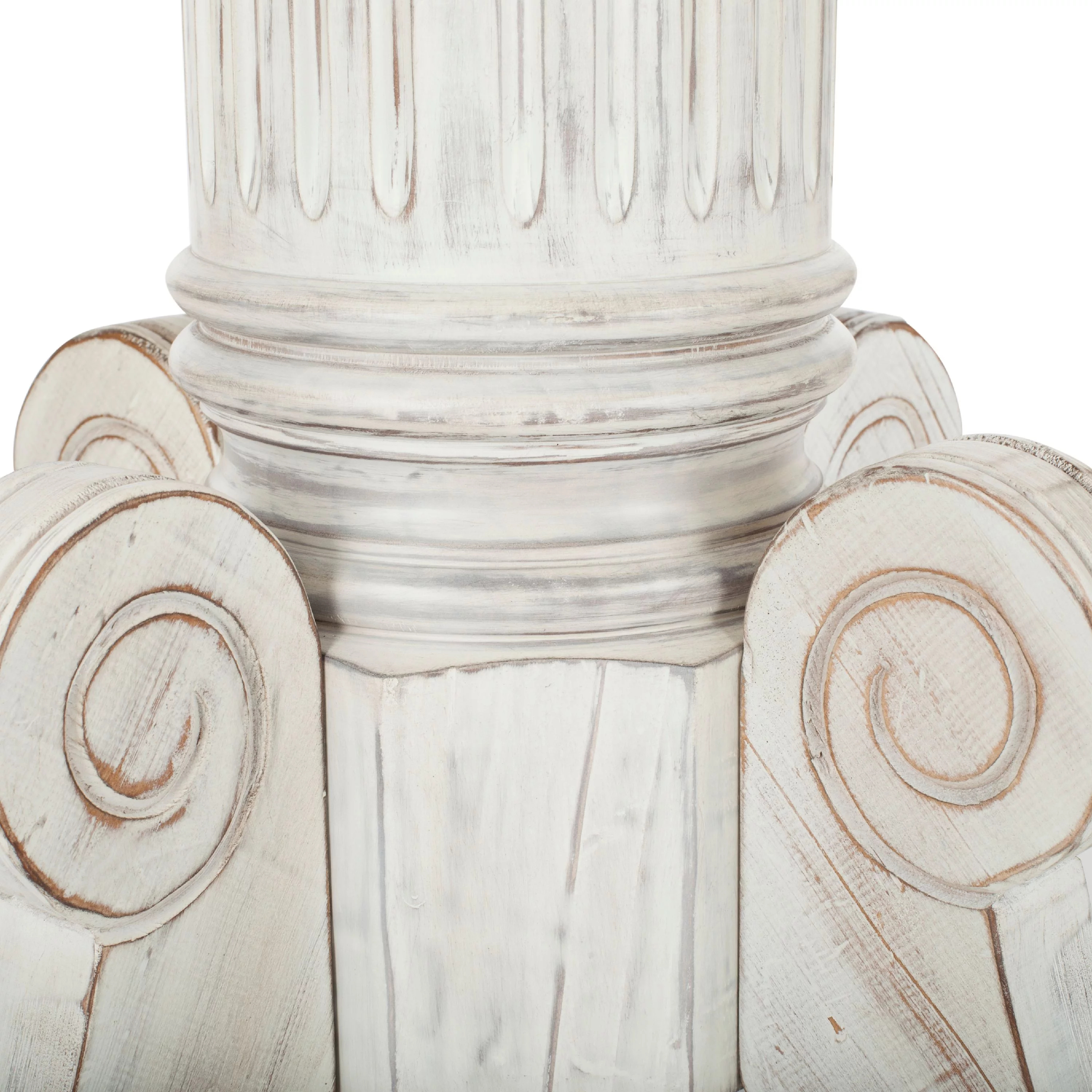 SAFAVIEH Forest Drop Rustic Foldable Leaf Dining Table, Antique White