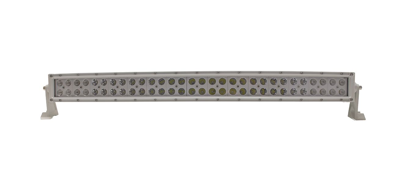 Race Sport 30 inch Marine Grade Wrap Around White Shell Dual Row Light Bar MS180WW-WA