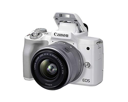 Canon EOS M50 Mark II + EF-M 15-45mm is STM Kit Black (Renewed)